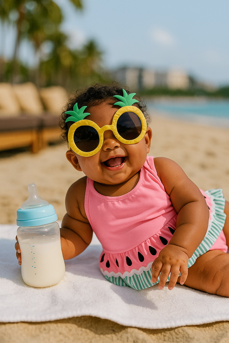 Maillot de bain bébé pastèque