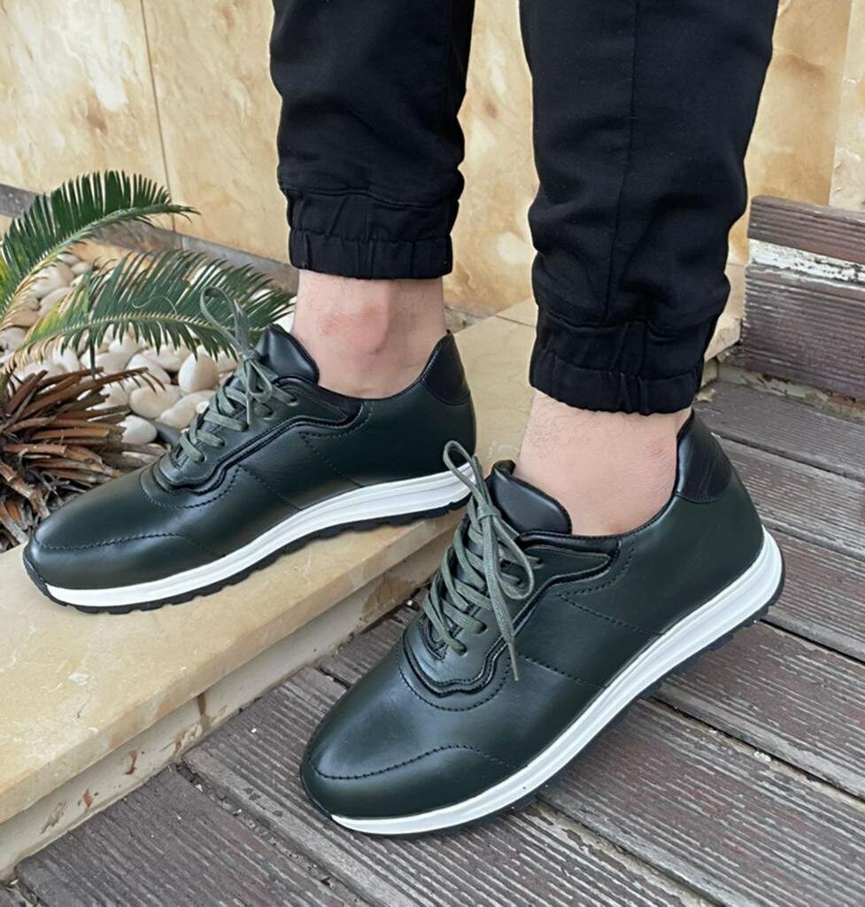 Sneakers en cuir pour hommes