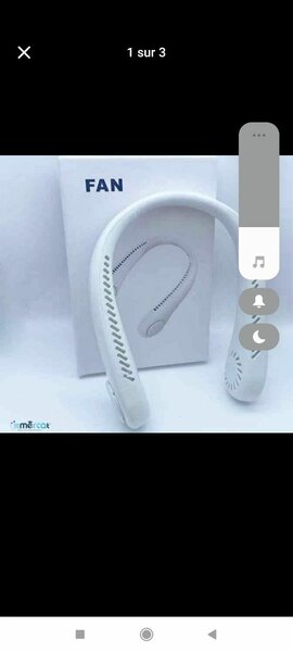 Ventilateurs au cou