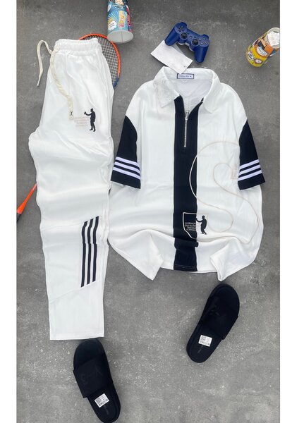 Tenu de sport homme à rayures
