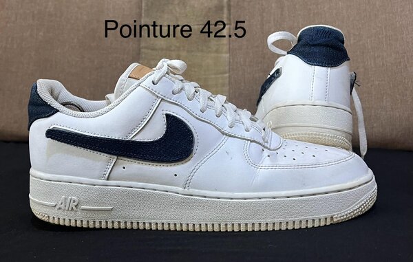 Chaussure blanc bleu