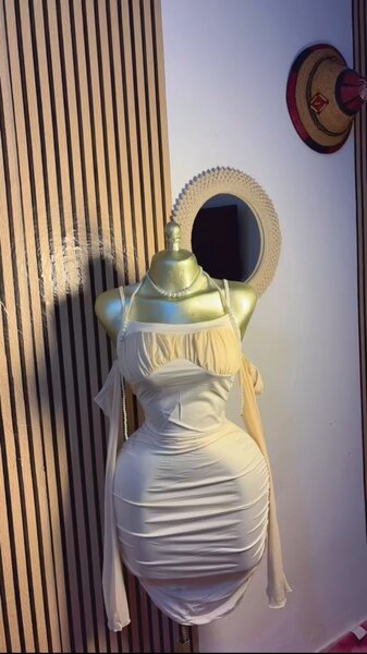 Robe Élégancre Blanc Fête
