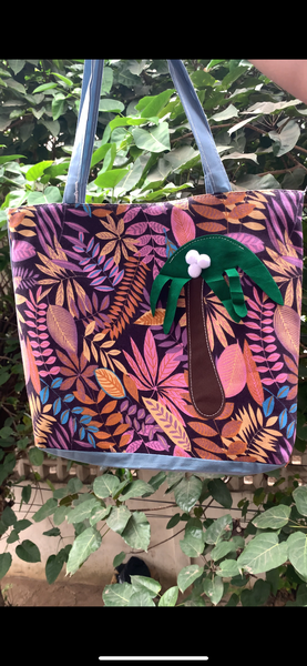 Sac cabas floral coloré