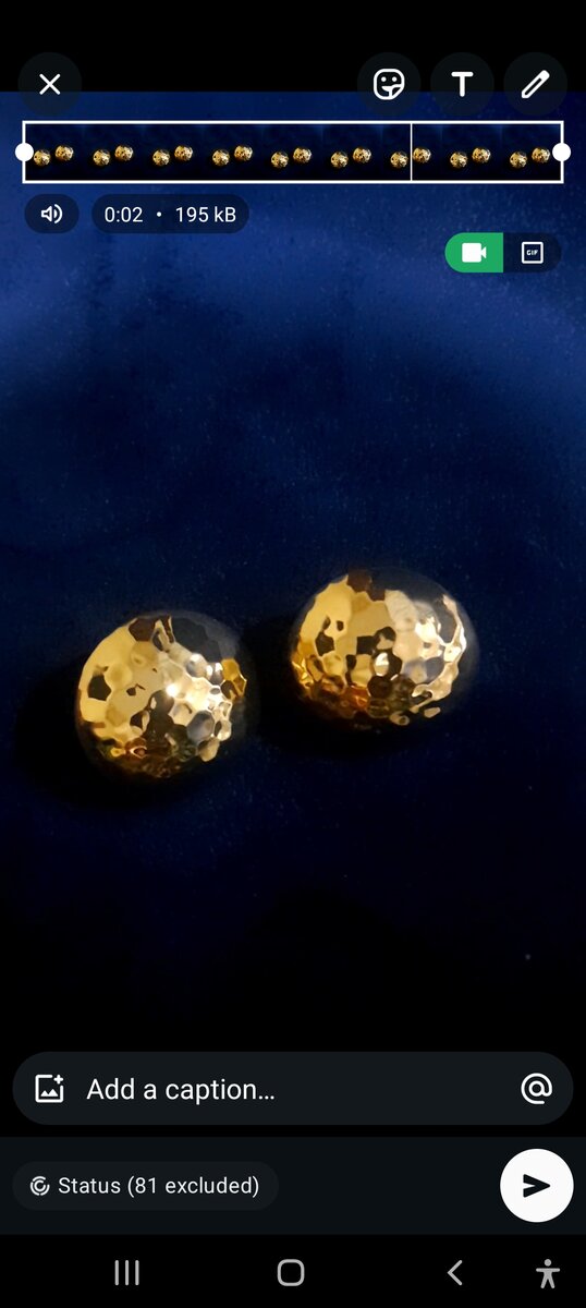 Big gold button