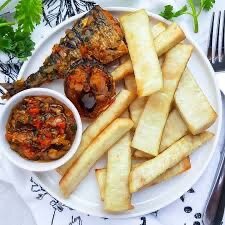 Igname poisson frit