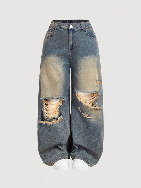 Ladies cargo jeans