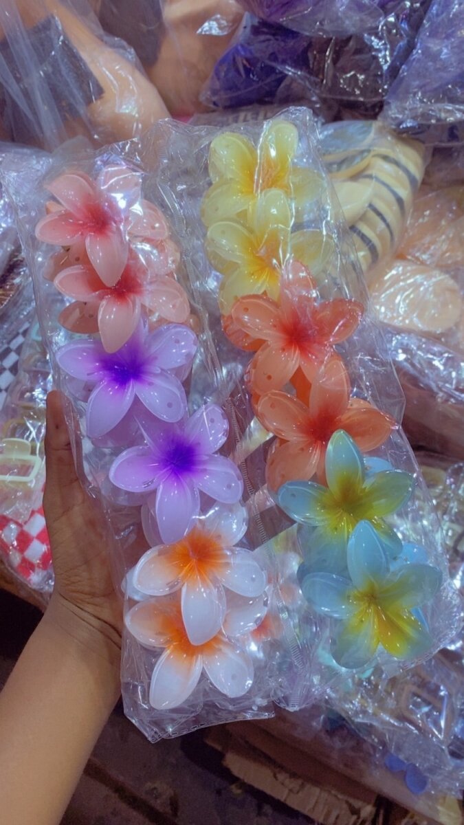 Barrette en fleurs