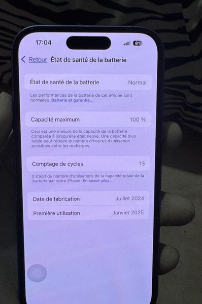 iPhone 16 Bleu 128Go Neuf