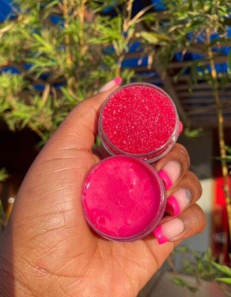 Pink lip balm