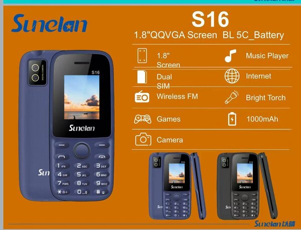 Téléphone Sunelan Dual SIM Compact