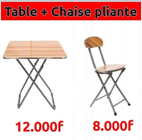  Table + Chaise pliante