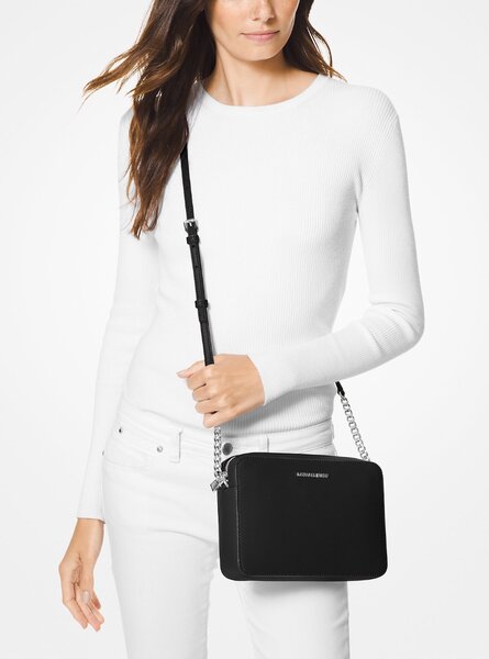 Michael Kors Jet Set Large Saffiano Leather Crossbody Bag