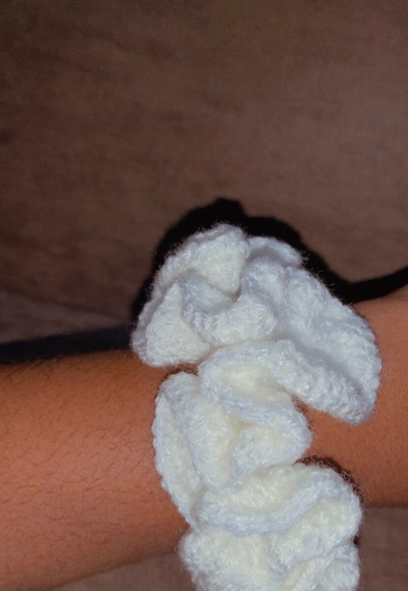 Chouchous crochet colorés