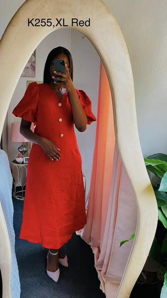red dress