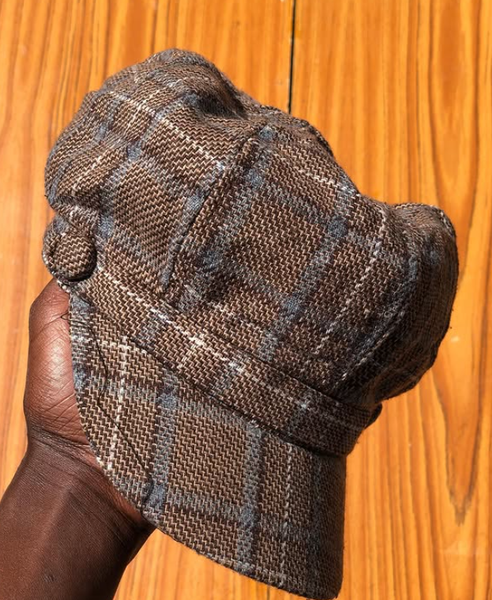 Checked cap