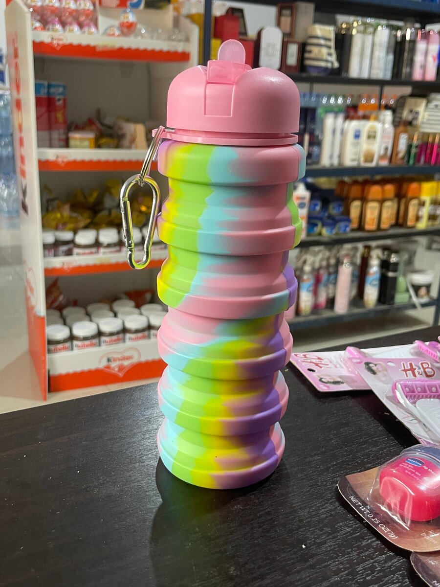 Bouteille Pliable Silicone Colorée