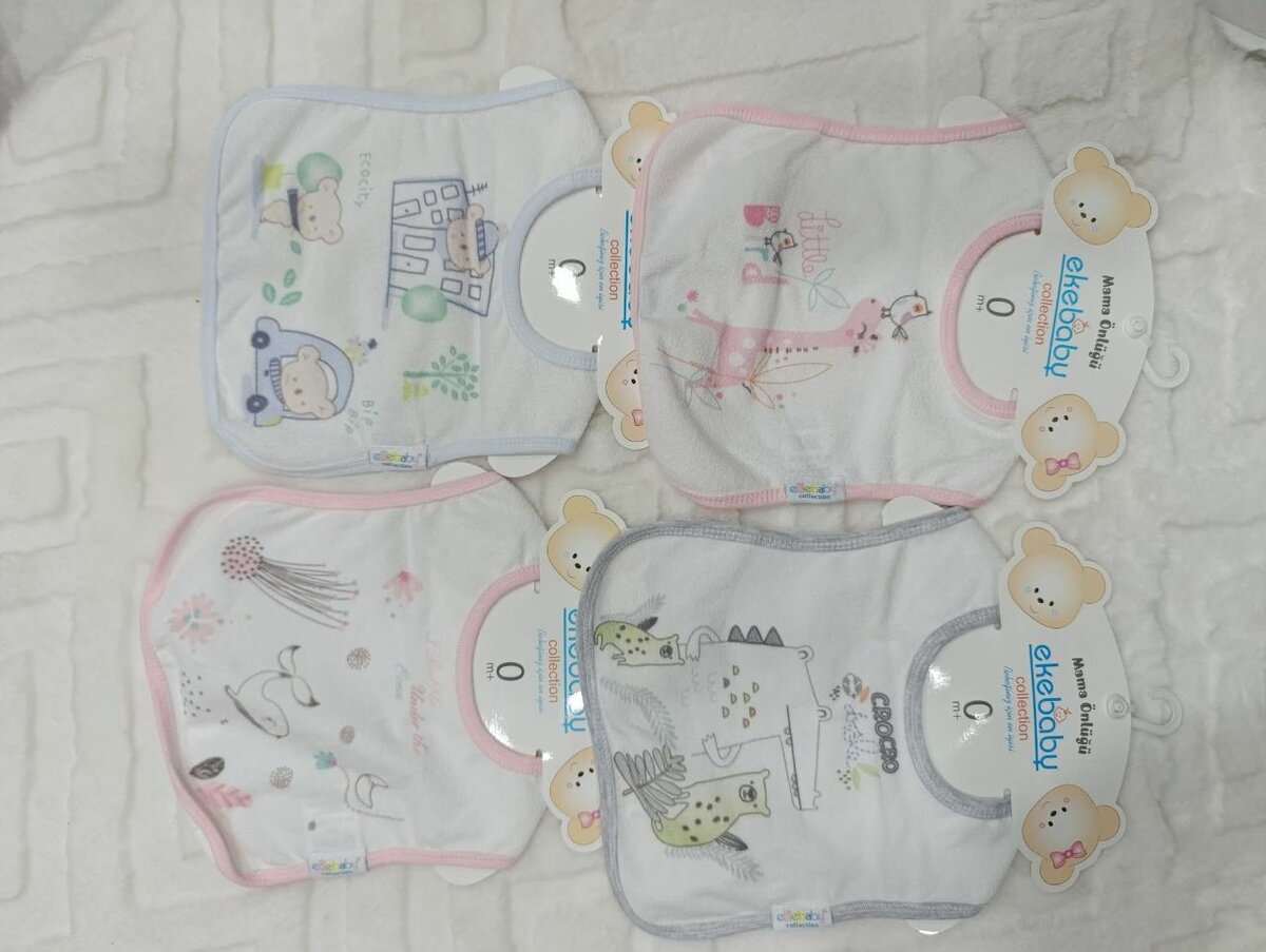 4 Bavoirs Bébé Eau de Bébé