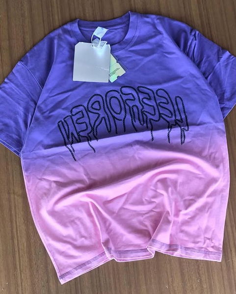 T-shirt bleu rose