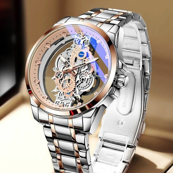 Mode Montre De Luxe Résiste à L'eau avec Coffret