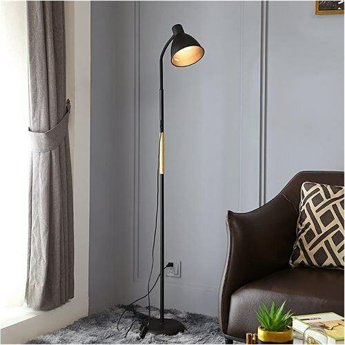 Lampadaire LED Noir Moderne, Décoration D'éclairage De Chamb