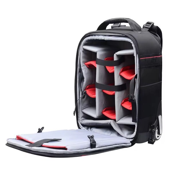 Sac à dos pour appareil photo avec roulettes