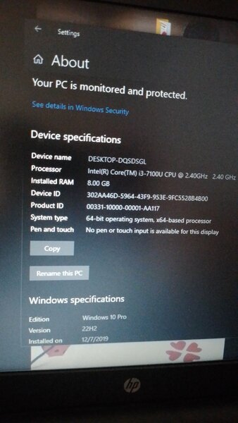 HP laptop