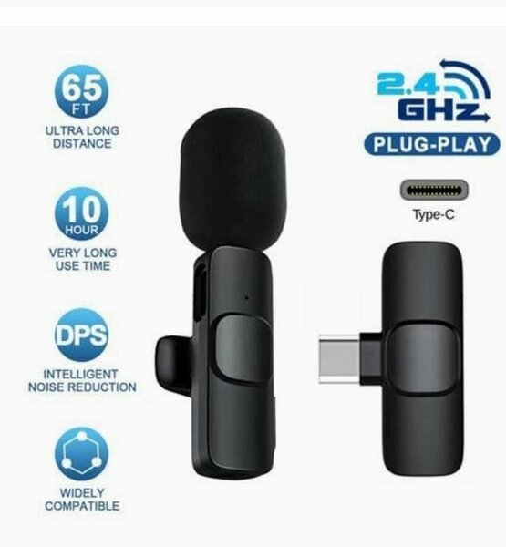 Wireless Lavalier Microphone Portable