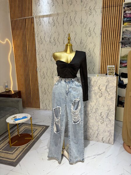 Jeans évasés taille haute