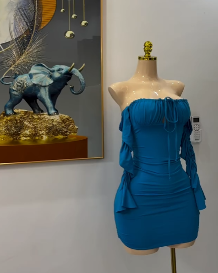 Short dress blue