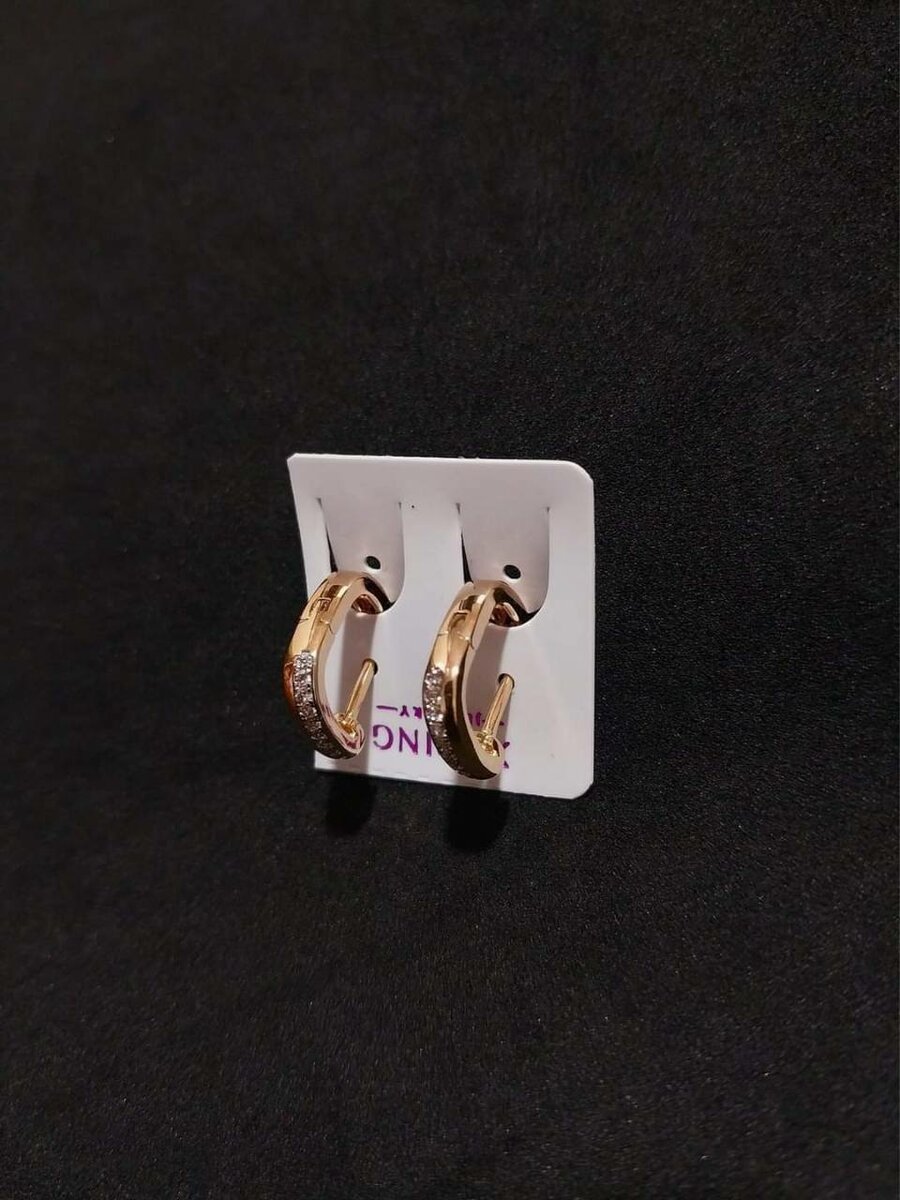 Boucles d'oreilles en or plaqué