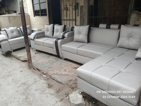 The white sofa