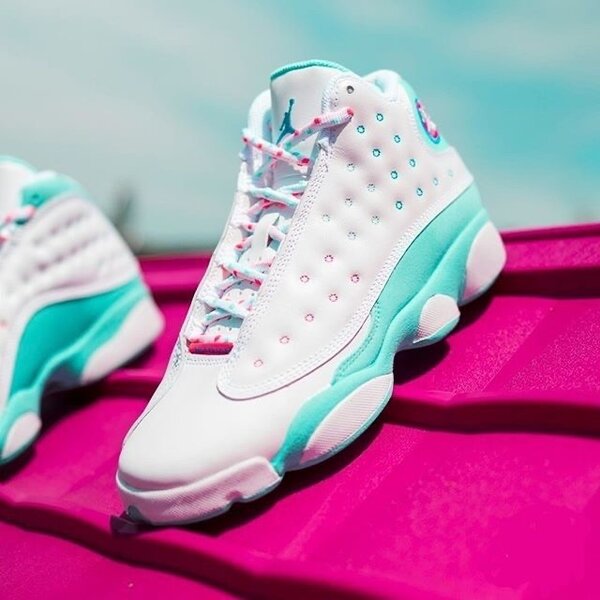 Jordan 13 retro Gs Aurora green