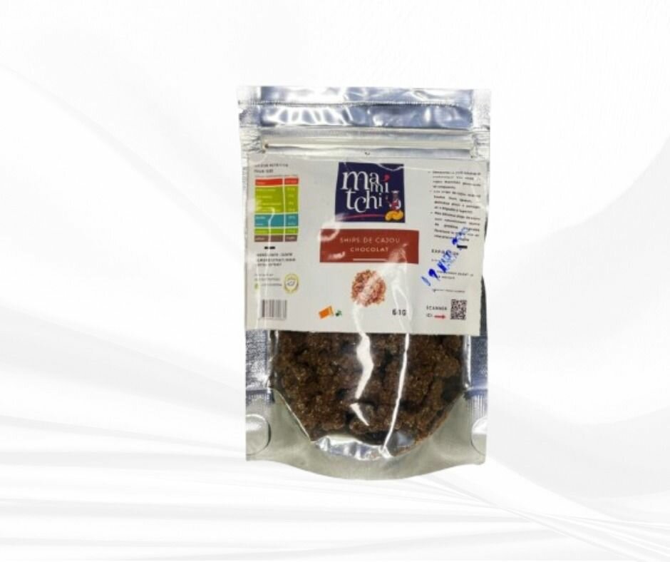 Chips de cajou au chocolat 60g