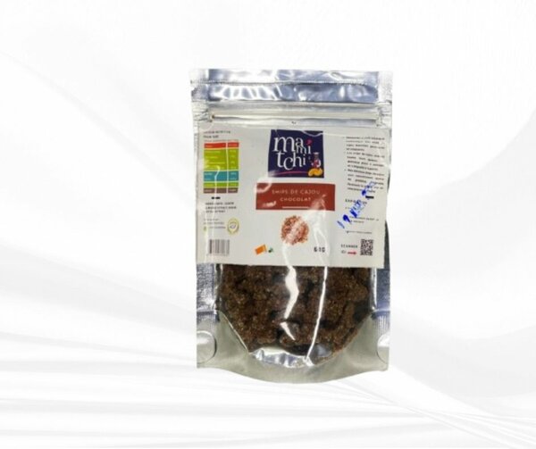 Chips de cajou au chocolat 60g