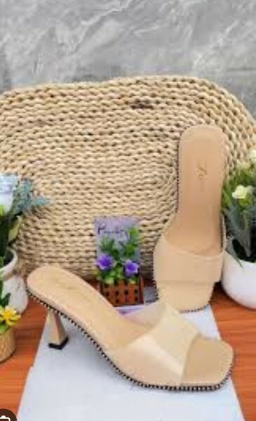 Mules à talons transparent