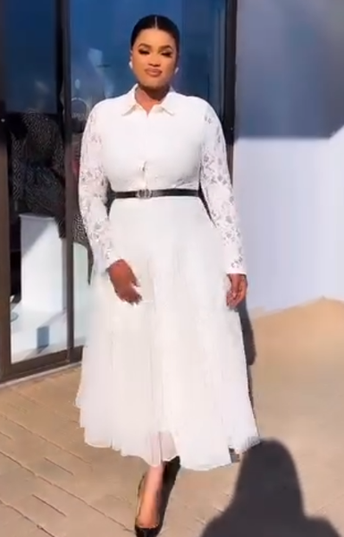 Women's white dress
