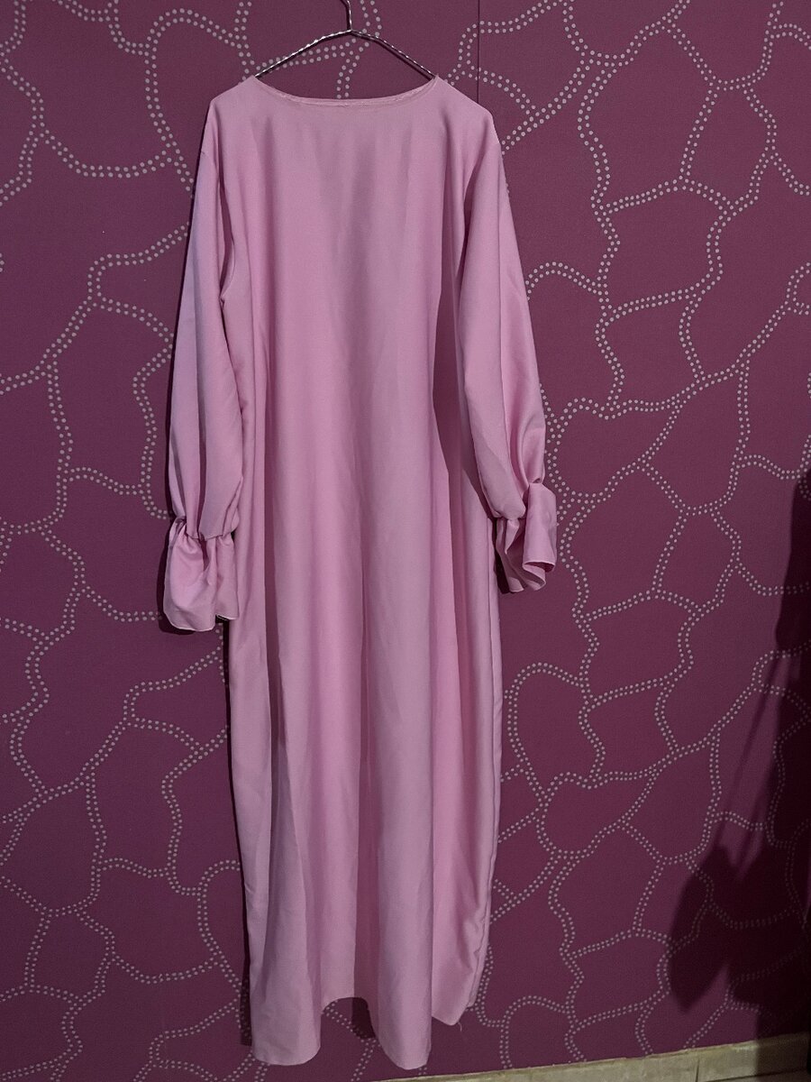 Robe longue rose élégante