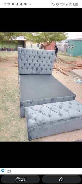 Headboard and bed