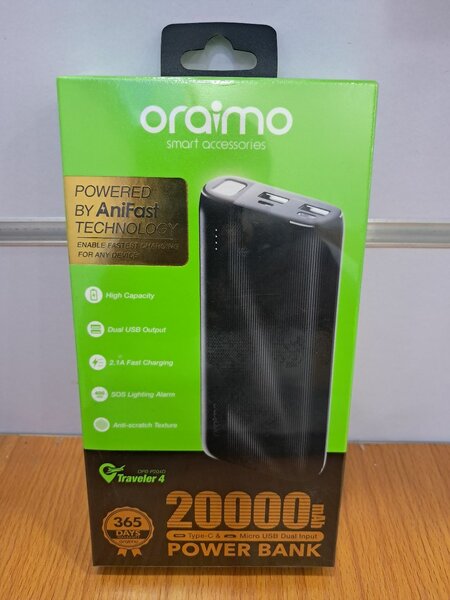 Oraimo 20,000mAh power bank