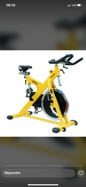 Vélo de Spinning Jaune