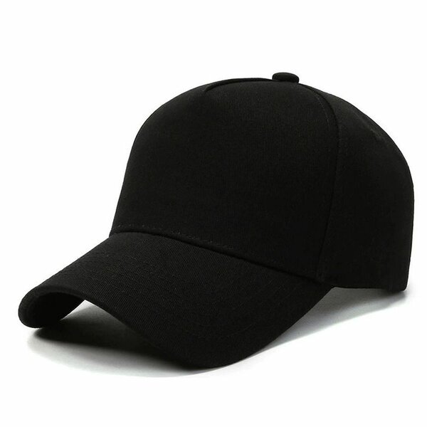 Casquette noire unisexe élégante