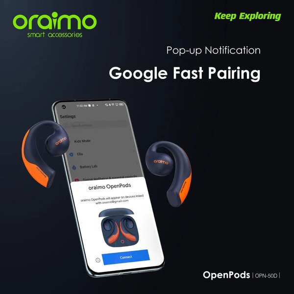 oraimo OpenPods Open-ear Wireless Earphones