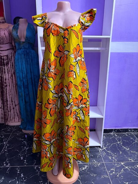 Robe longue été fleurie