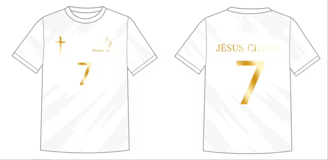 T-shirt blanc "Jésus Christ 7"