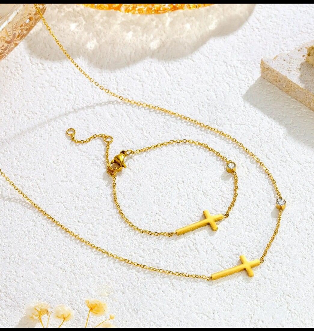 Chaîne et bracelet Or plaqué