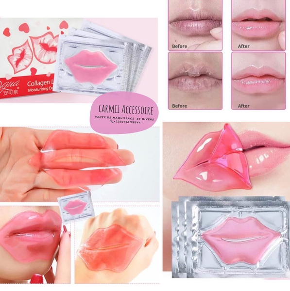 Masque de soin des lèvres en cristal de collagène