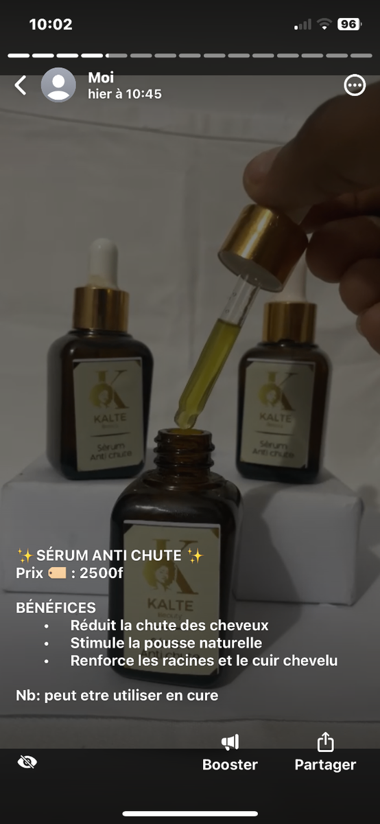 Sérum anti chute