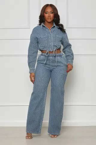 Complet jeans femme