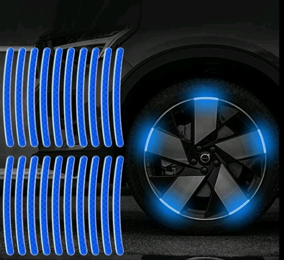 10 pièces Autocollants Réfléchissant Pour Véhicules