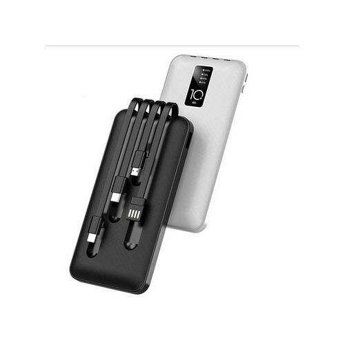 Power Banks 4 Câbles De Charge Intégrés 10000mAh